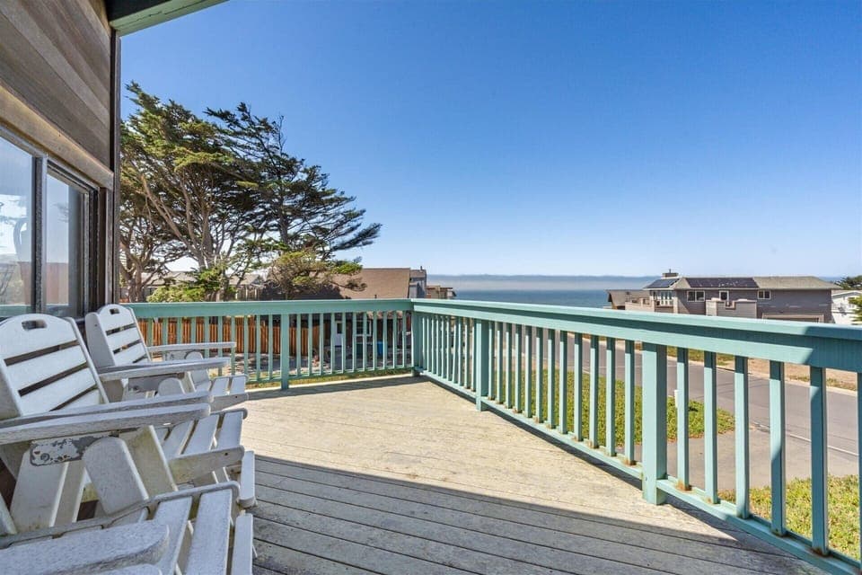 Sights and sounds on your deck right off the dining room