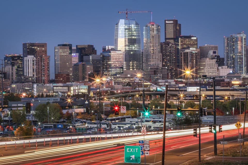 Constantly growing downtown Denver