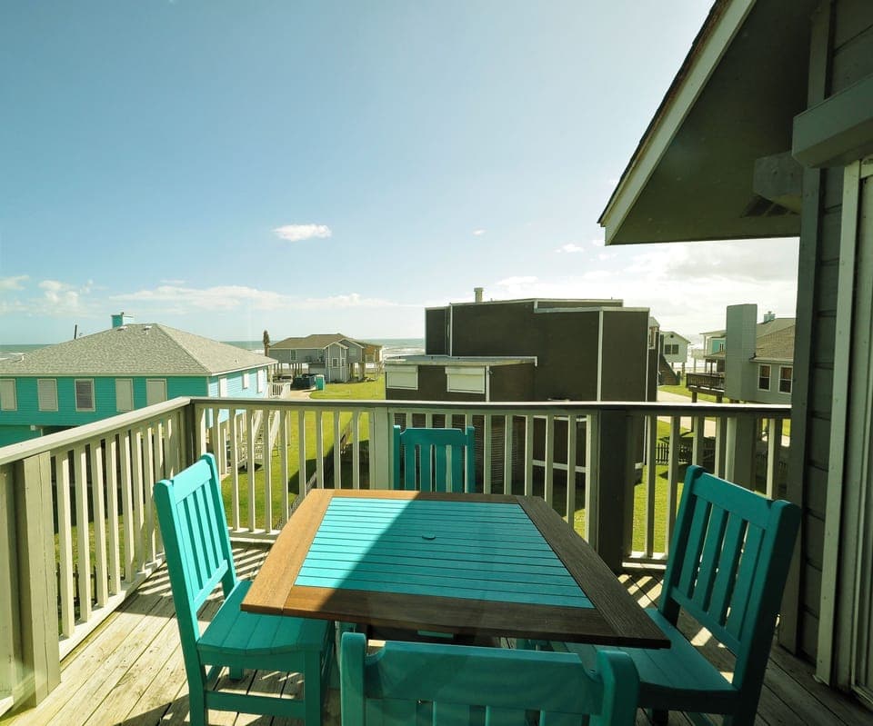Beach view from balcony 