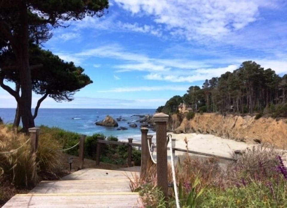 Trail to private beach