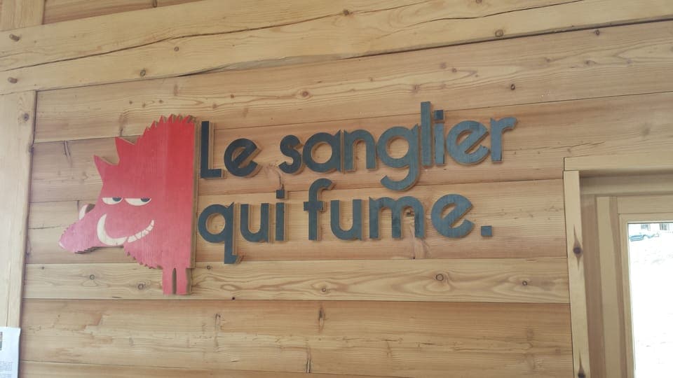 The smoking wild boar restaurant.