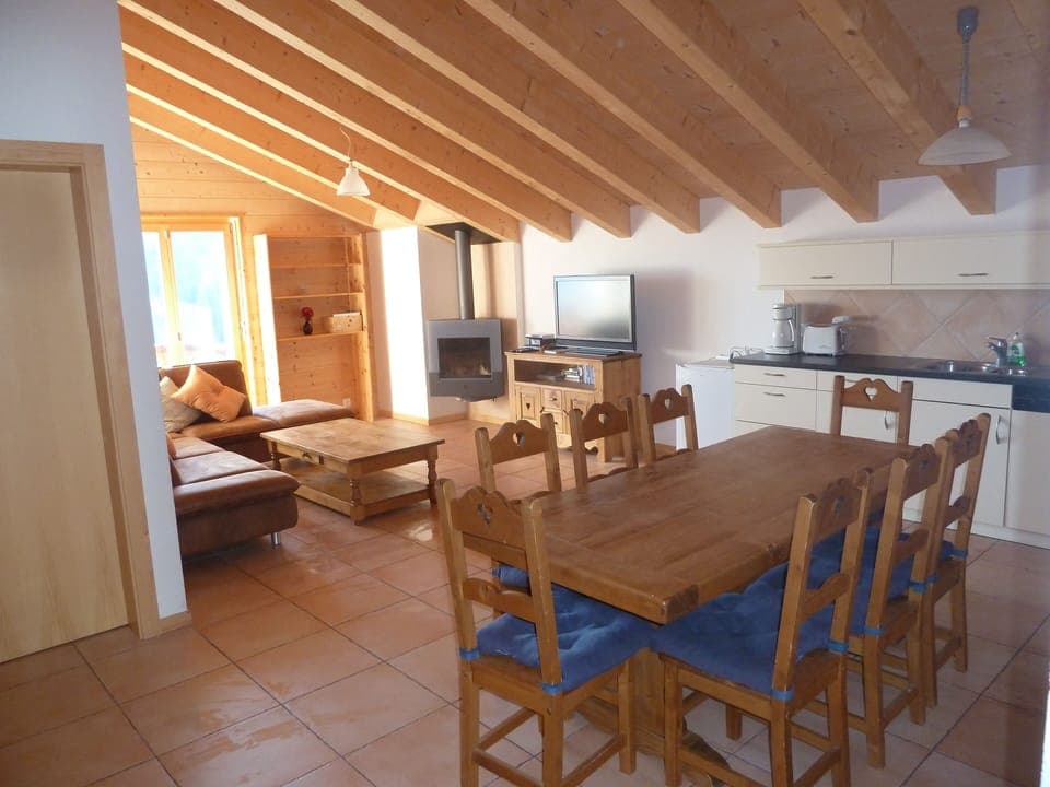 Open plan living area