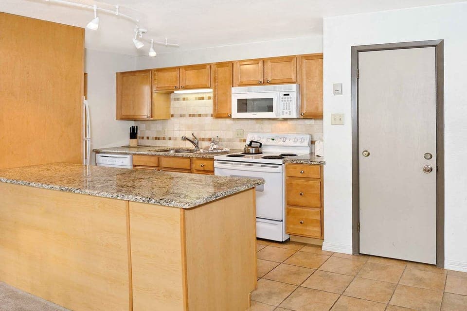 We provide dishes, cookware, and utensils, coffee maker, crockpot and more!