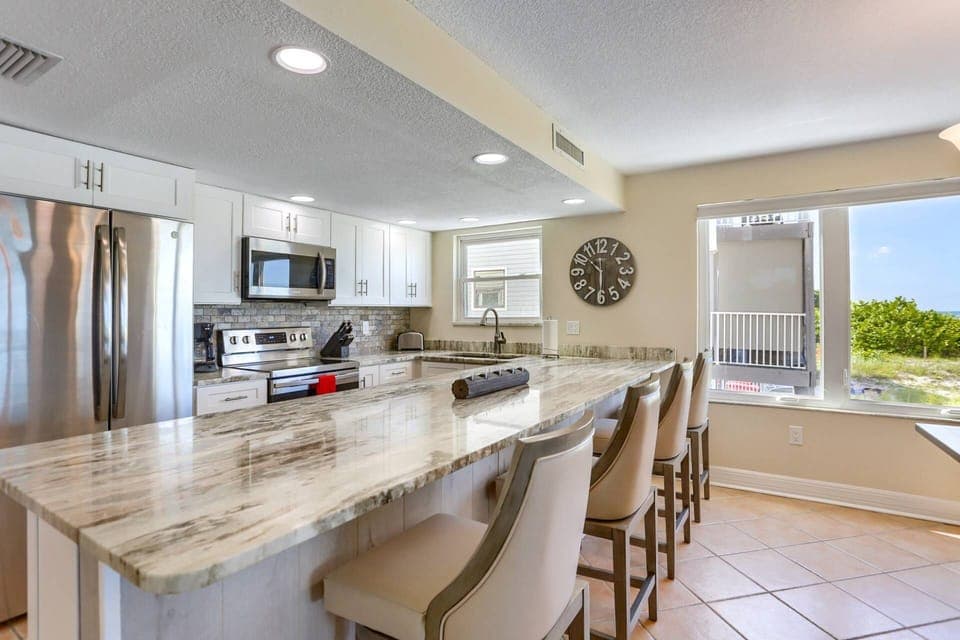 Completely Updated Kitchen with Stainless Steel Appliances and Granite Countertops
