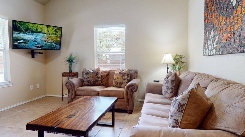 Living room with sleeper sofa