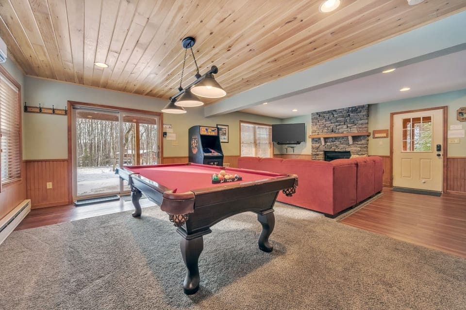 Rack 'em up on the Pool Table in the 1st Floor Game Room.