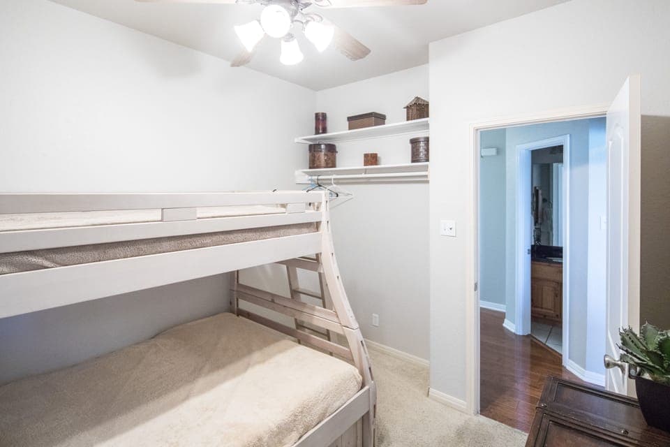 Upper level bedroom 3 - twin over full bunk bed