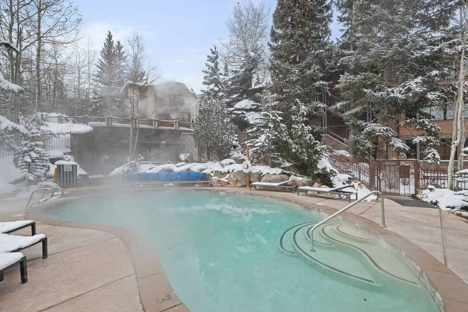 You will love the heated pool and hot tubs at the Aspenwood after a long day of skiing or snowboarding!