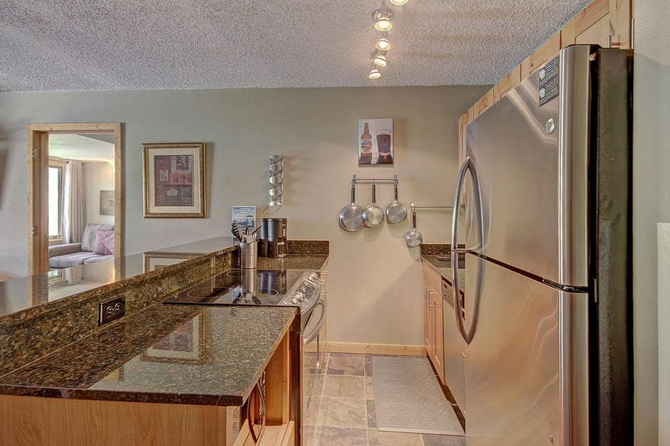 Nicely updated kitchen with stainless steel appliances