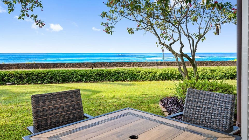 Poipu Kapili Resort #55 - Oceanfront Lanai View