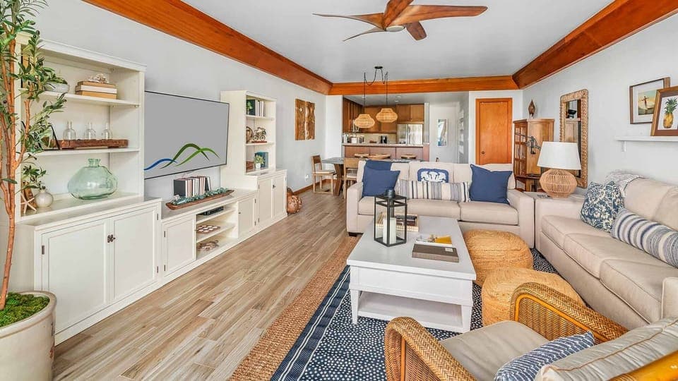 Poipu Kapili Resort #15 - Living Great Room & Entry - Parrish Kauai.jpg