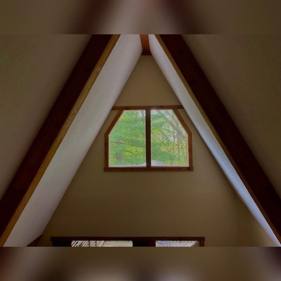 A-Frame #08 interior windows from loft