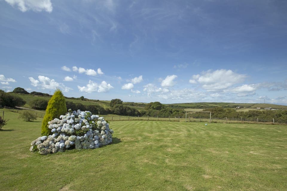 Sea views from the landscaped gardens