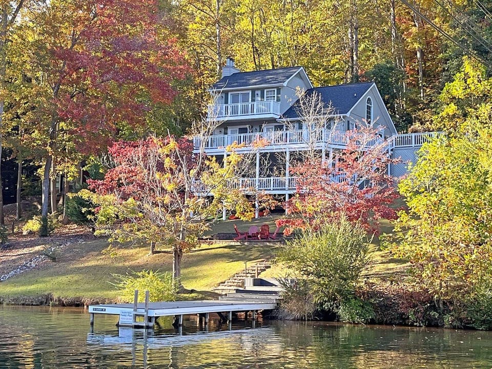 Welcome to Pawleys Place, a wonderful lakefront home in a peaceful cove at the South end of Lake Lure.