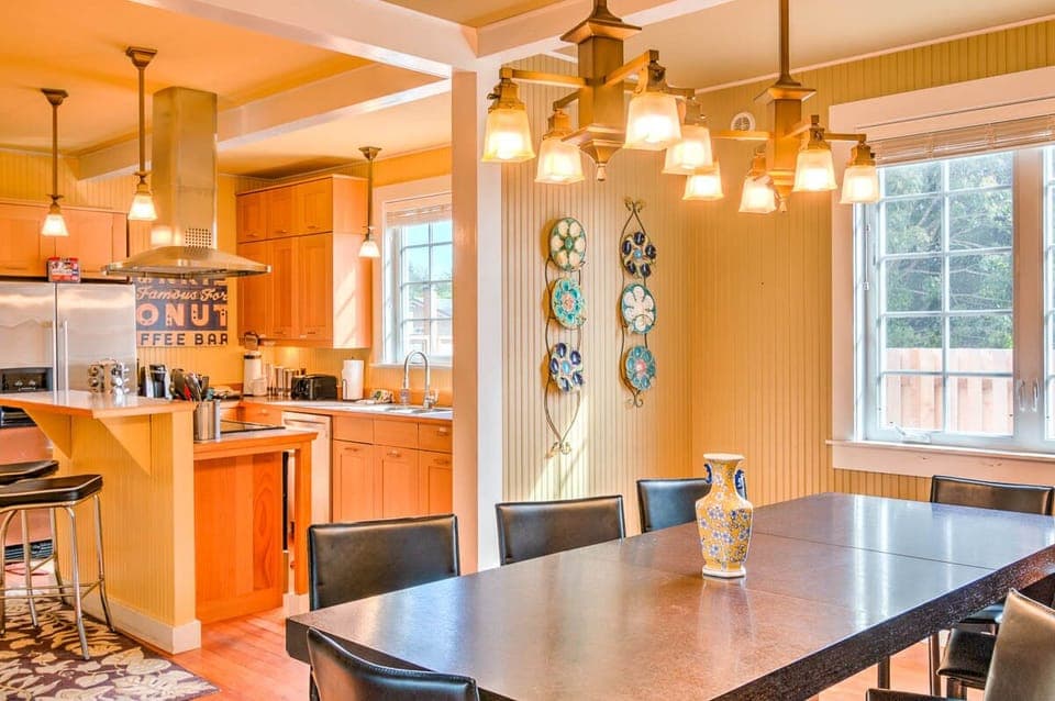 Main house dining area with seating for 8
