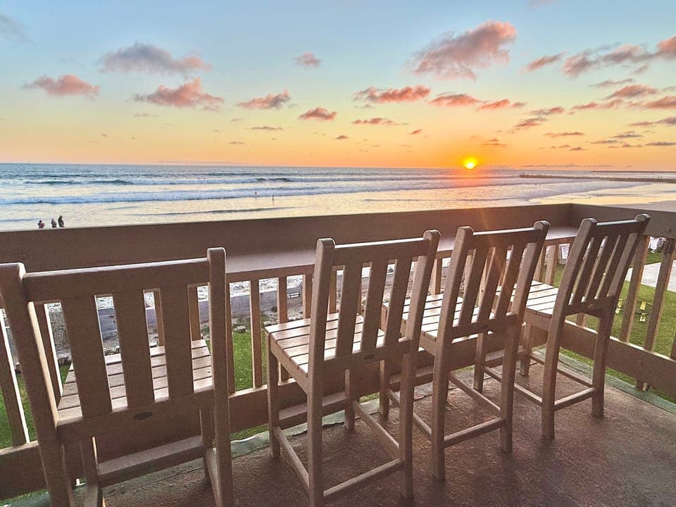 Beautiful sunset views from your balcony.