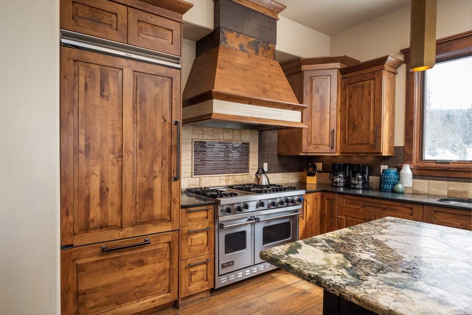 High-end double oven in the kitchen