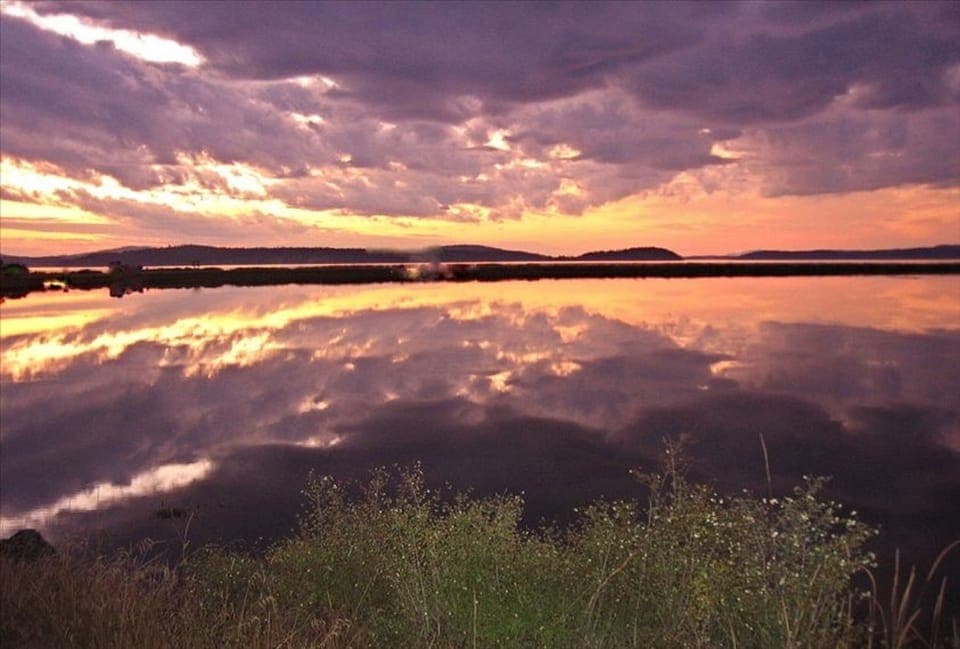 Vista Bay sunsets taken at beginning of laneway entrance to house.