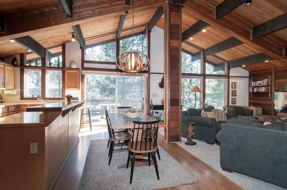 open plan dining kitchen and great room