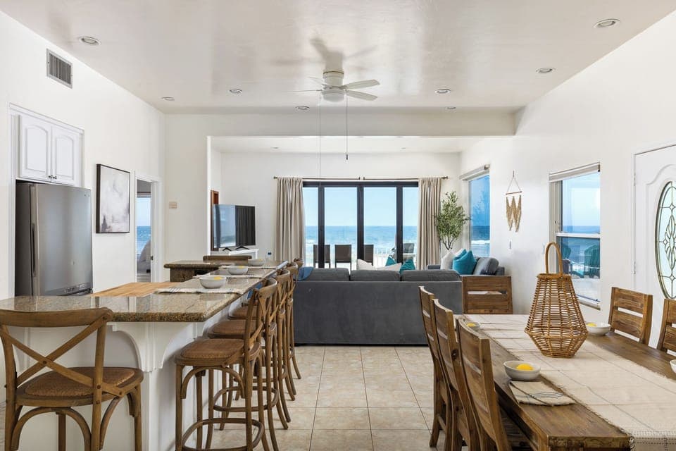 Open Concept Kitchen, Dining, & Living