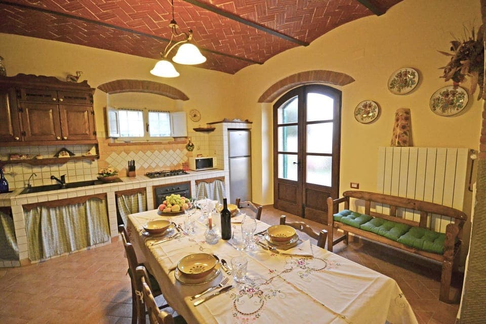 Dining room and kitchen