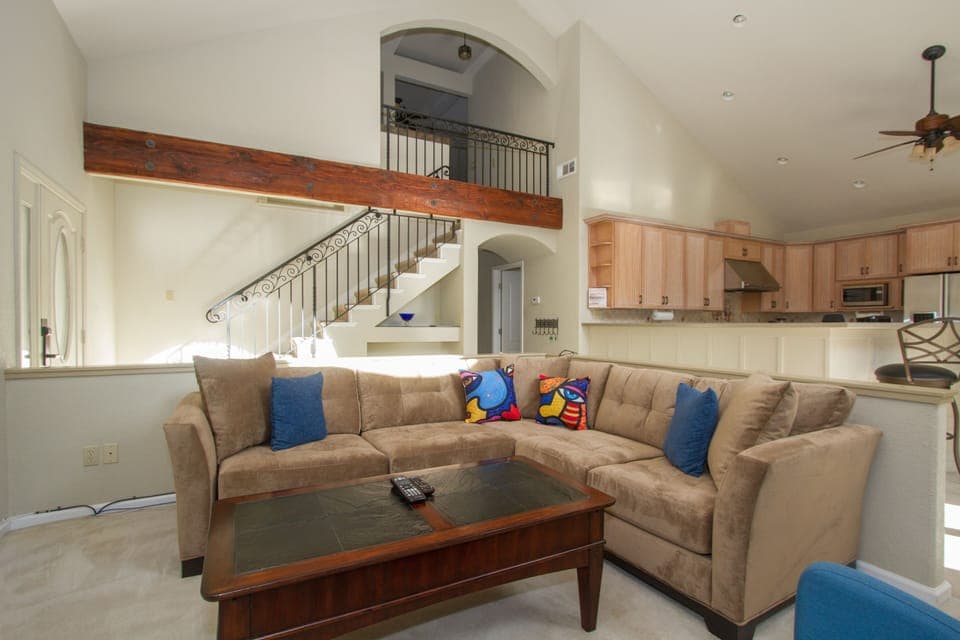 Cozy up on the couch.