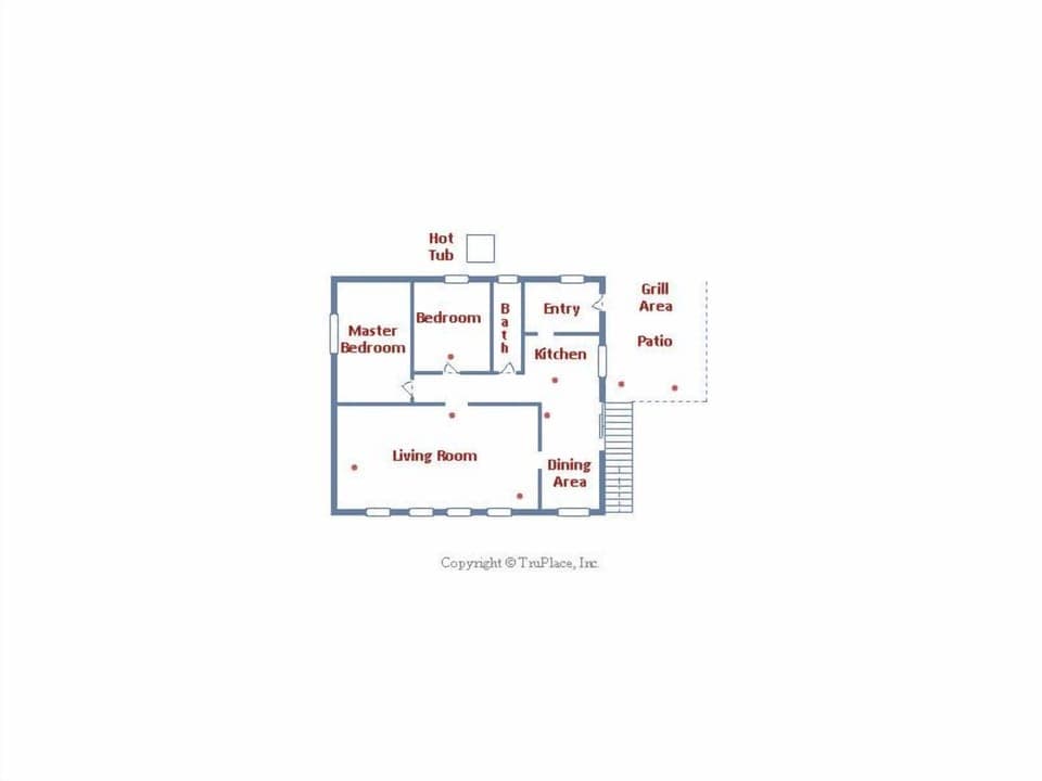 Big Bertha's Floorplan - Main Level