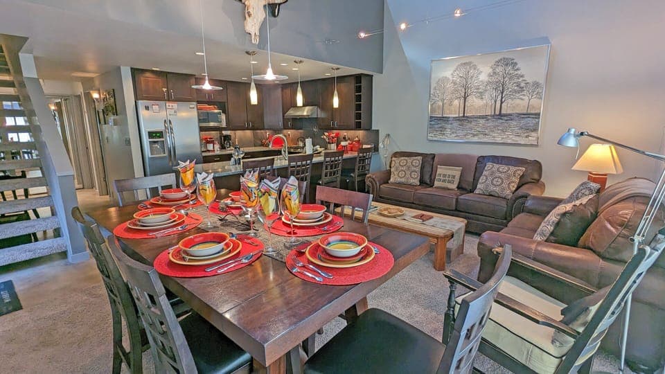 The open concept downstairs