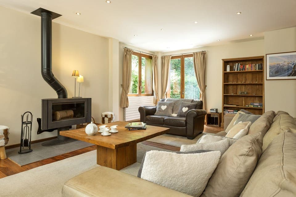 Living Room With Fire Place