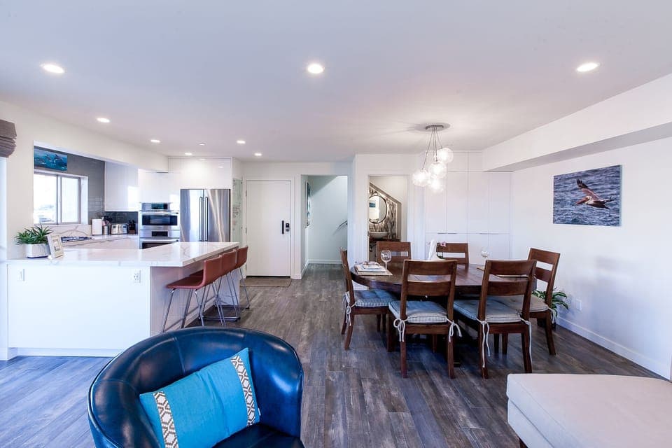 Light, roomy, open floor plan. 