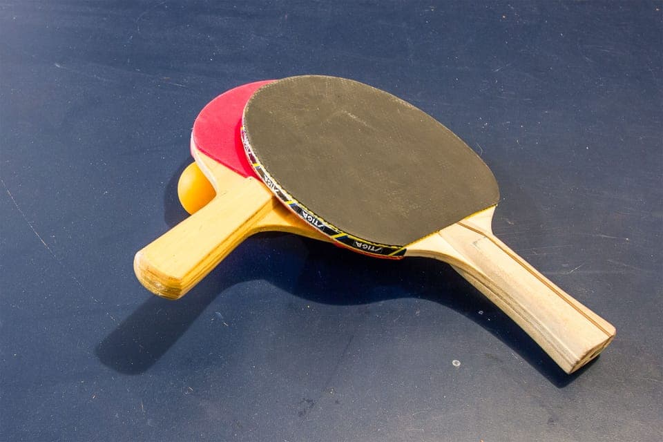 Ping Pong Table in Garage