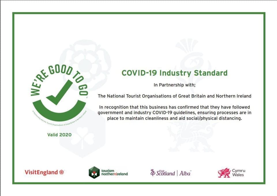 We follow industry-standard COVID-19 precautons