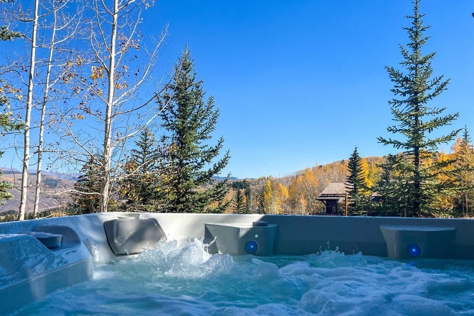 Unwind and recharge in the brand new hot tub!