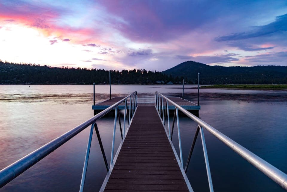 Enjoy your day and a nice view of the lake, mountains at the lake dock, where you can launch your boat.