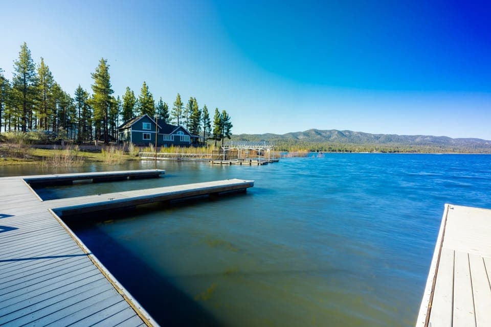 Enjoy your day and a nice view of the lake, mountains at the lake dock, where you can launch your boat.