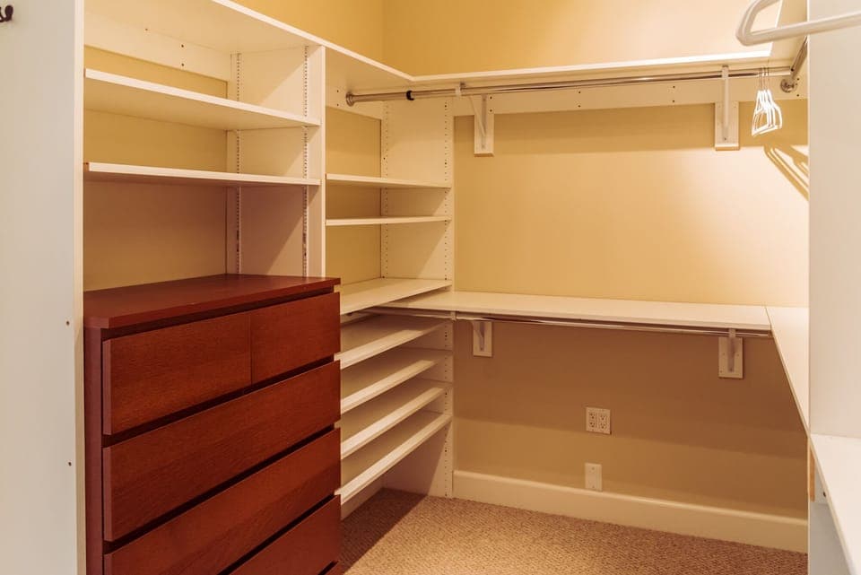Walk-in Closet in the Master Bedroom