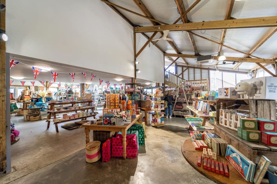 The Suffolk Food Hall is  less than a ten-minute drive away