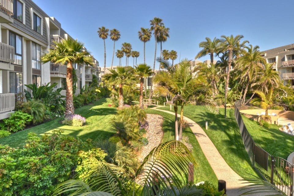 lush tropical grounds
