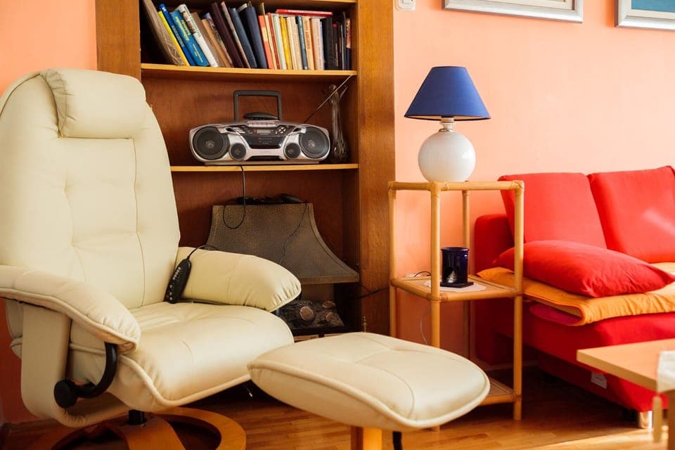 Massage chair in the living room
