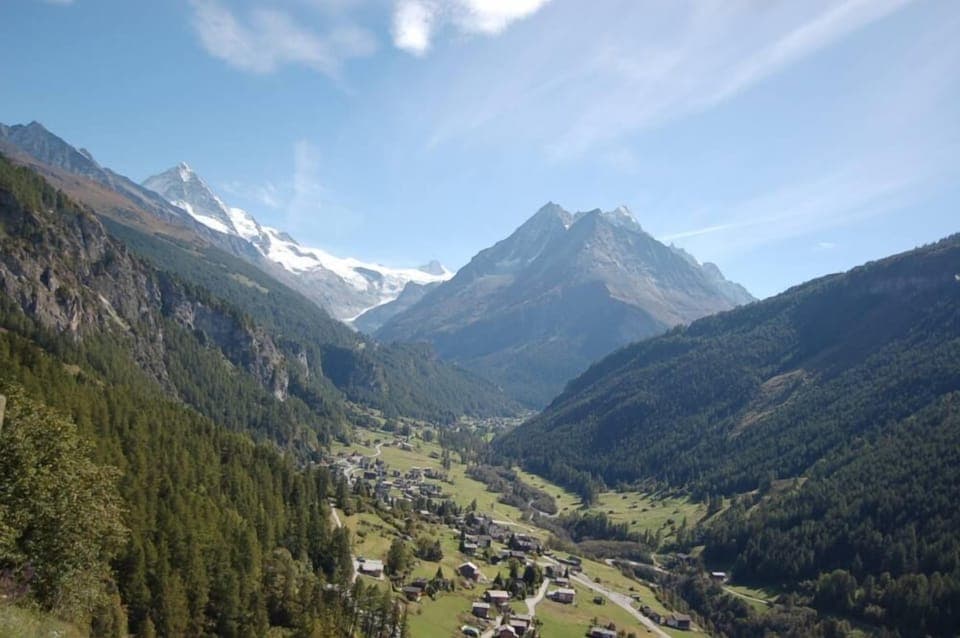 Evolène and the Dent-Blanche during the summer