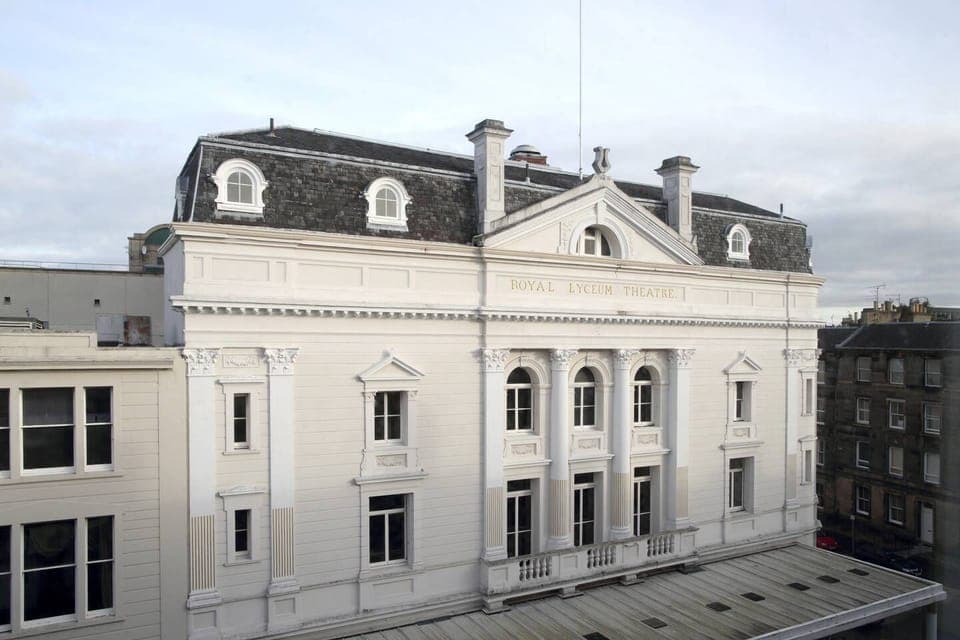 The Royal Lyceum Theatre is directly across the road from the apartment