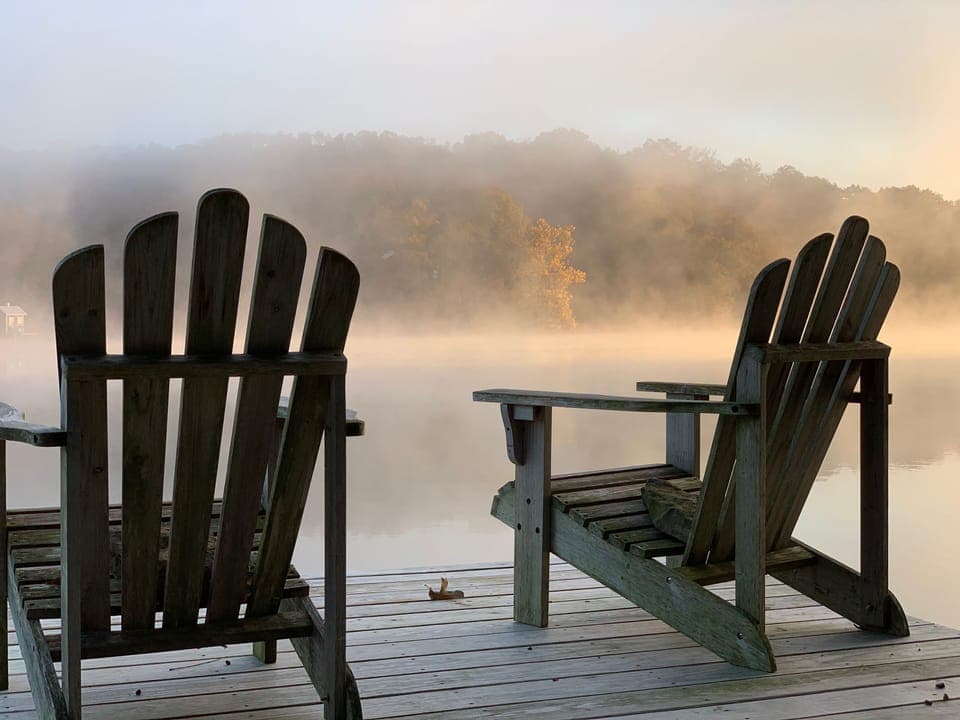 Fall Fog on the Lake provided by a guest (MK) November 3, 2019