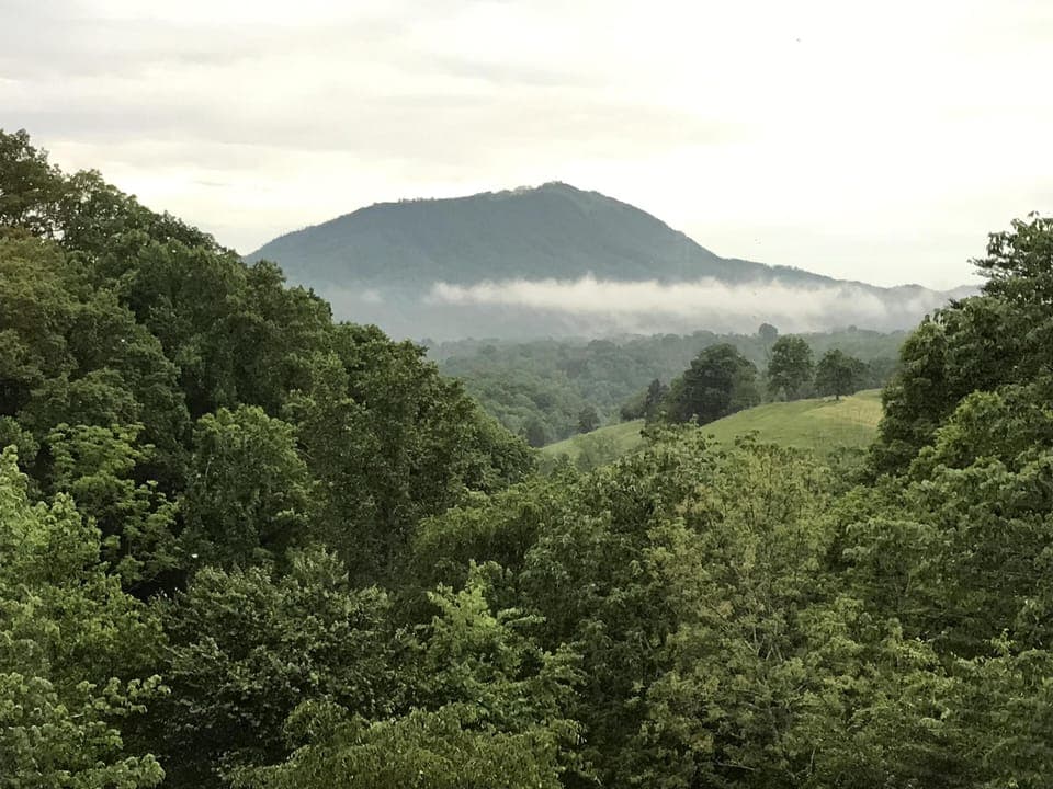Bluff Mountain after the rain.