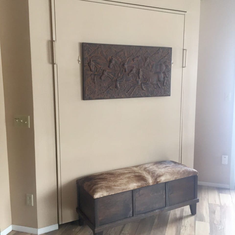 Murphy Queen bed sleeps 2. 