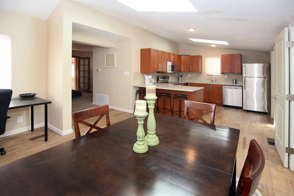 Enjoy a nice meal in the dining room 
