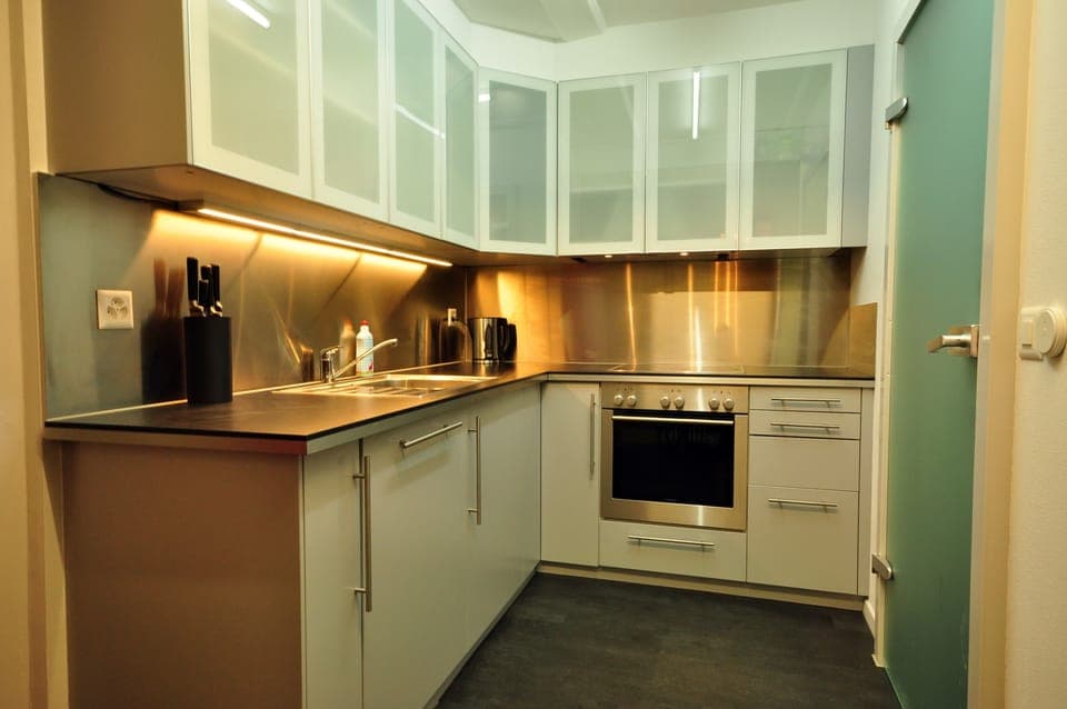 Newly installed kitchen.  Fully equipped for catering 12.