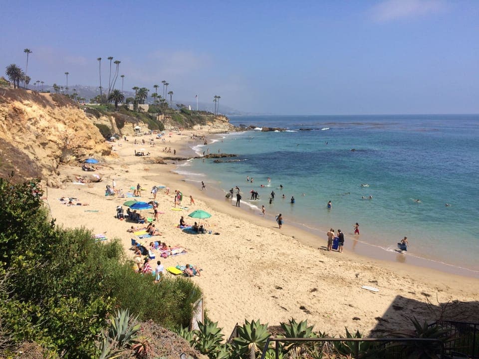 beautiful beaches of Laguna across the street