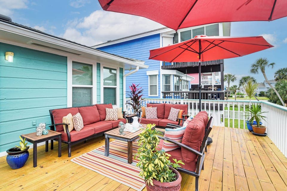 Galveston Vacation Rental | 2BR | 2BA | 1,089 Sq Ft | Stairs Required to Enter