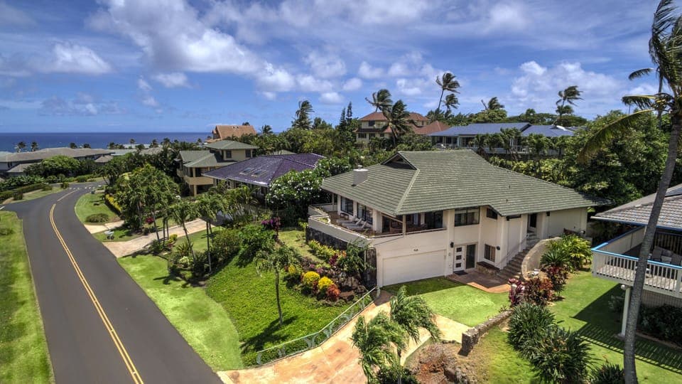 Aerial View front of house