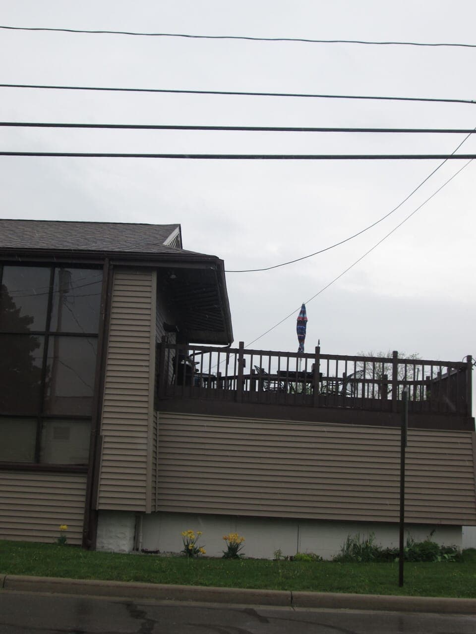 Exterior view of the deck